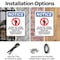 Signmission Do Not Sit Stand, 7 in W x Rectangle, Plastic OS-2PACK-NS-P-710-V-11366 - alternate 4